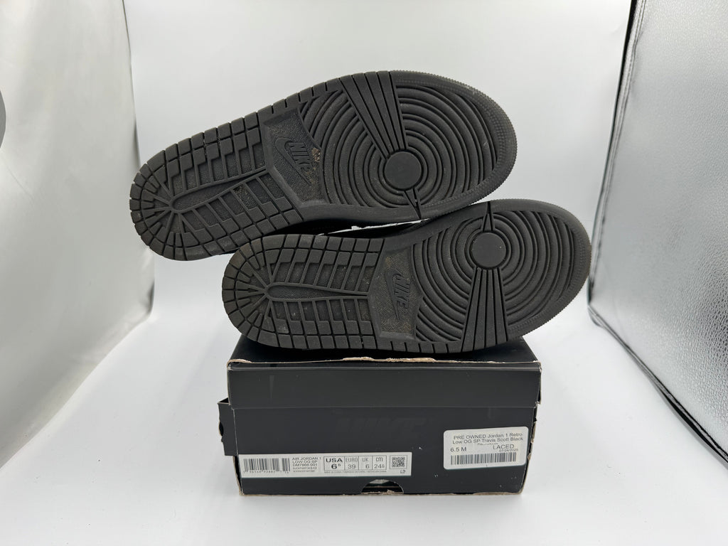 PRE OWNED Jordan 1 Retro Low OG SP Travis Scott Black Phantom