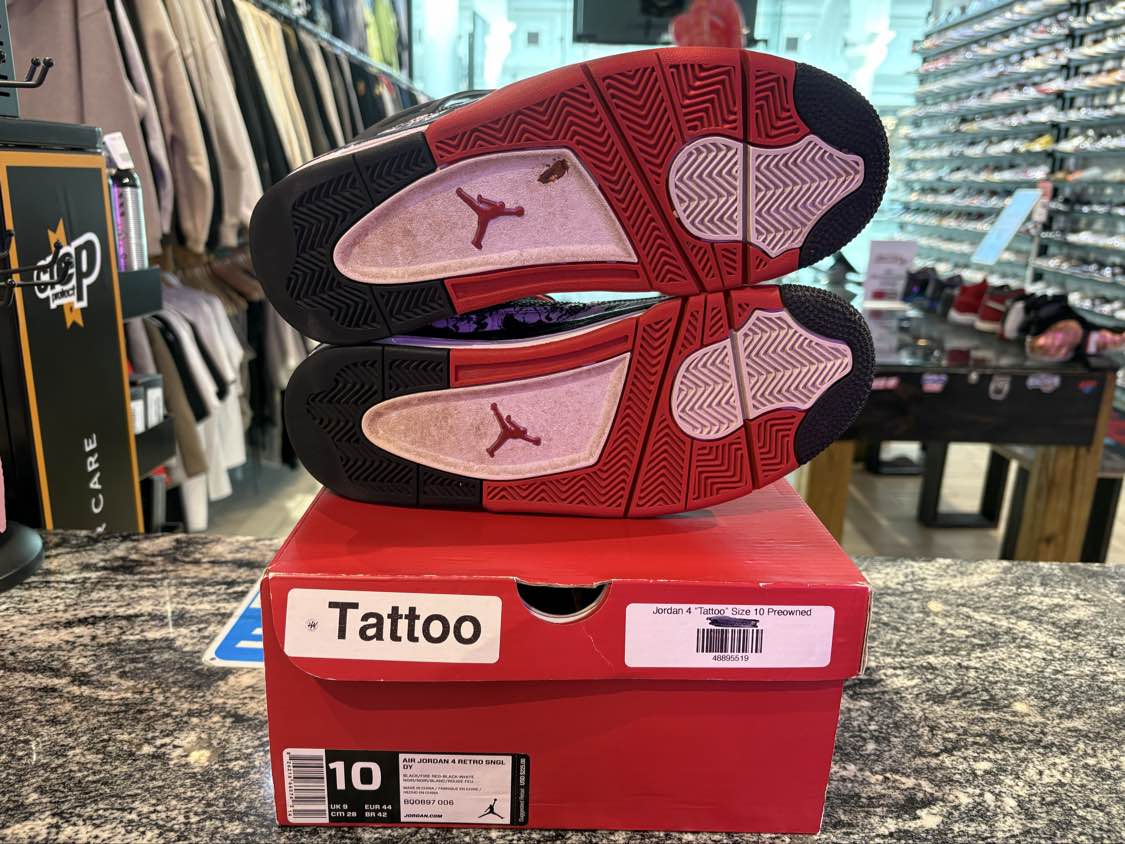 PRE OWNED Jordan 4 Retro Tattoo (2018)