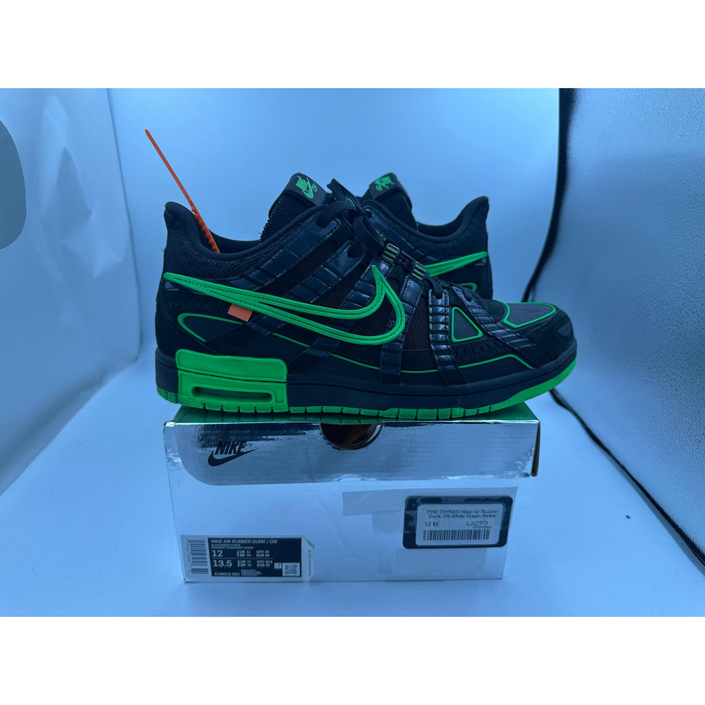 PRE OWNED Nike Air Rubber Dunk Off-White Green Strike