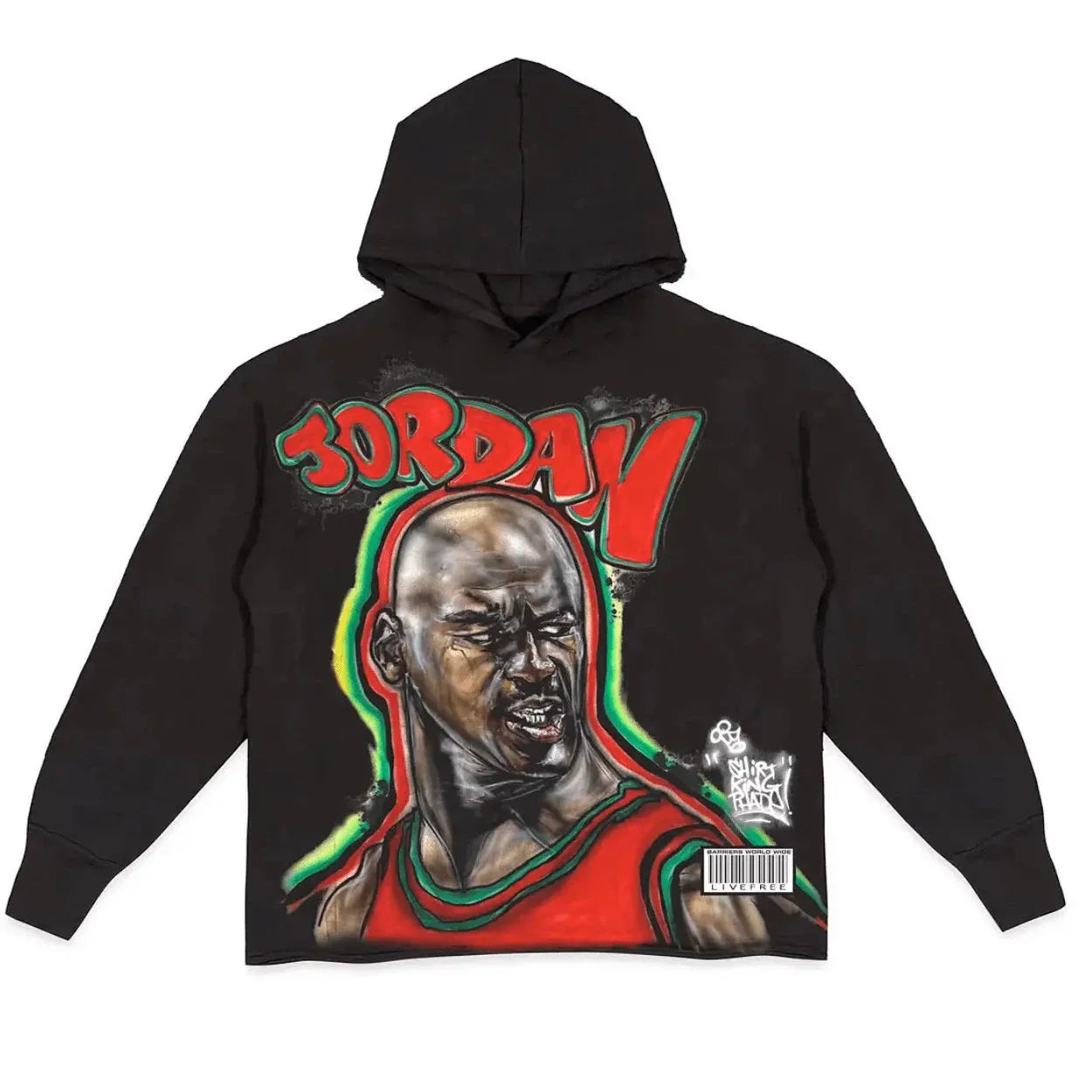 Michael Jordan Hooded Sweatshirt Black