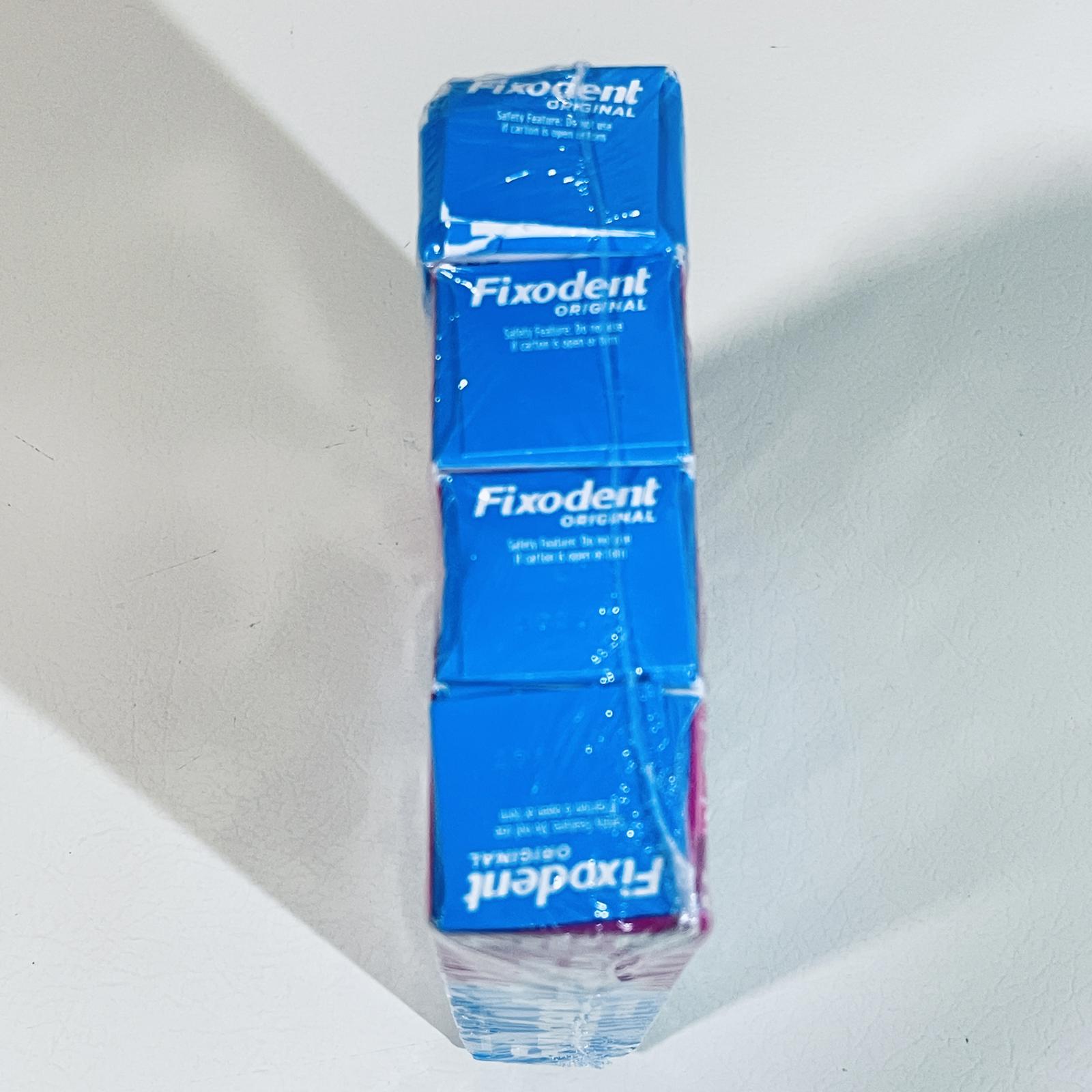 Fixodent Original Denture Adhesive Cream, All Day Hold, 2.4 oz, 4 Pack