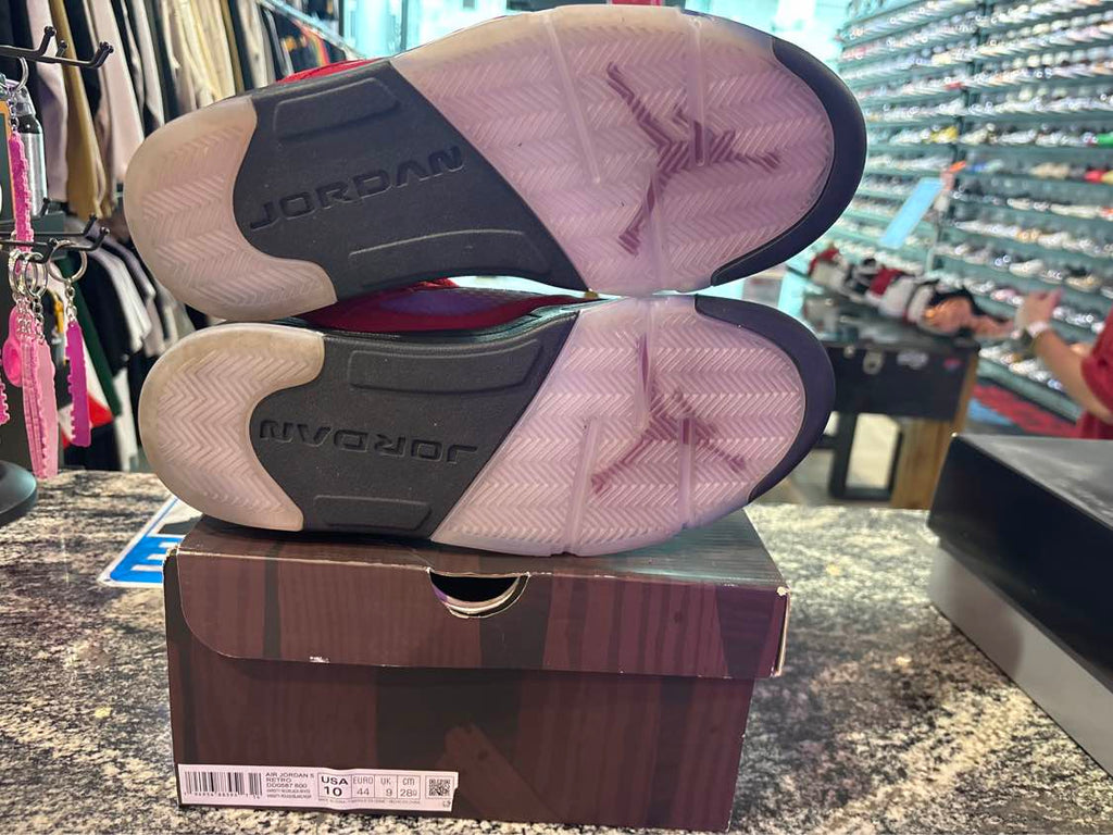 PRE OWNED Jordan 5 Retro Raging Bull Red (2021)