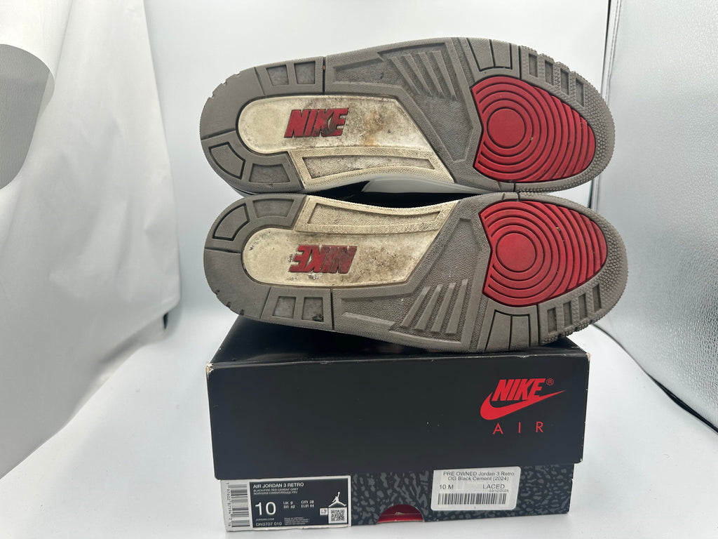 PRE OWNED Jordan 3 Retro OG Black Cement (2024)