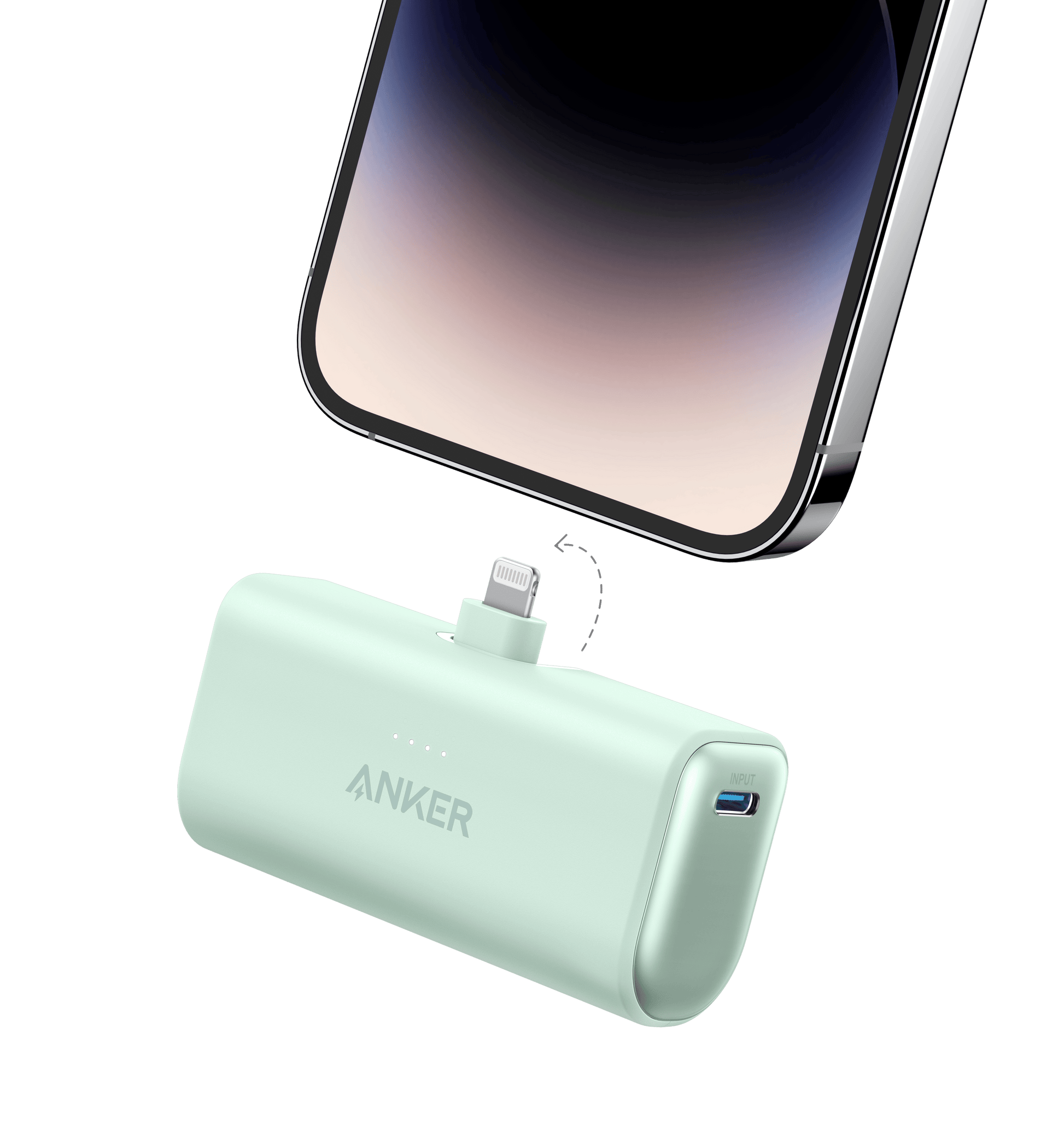 Anker Nano Power Bank (12W, Built-In Lightning Connector)