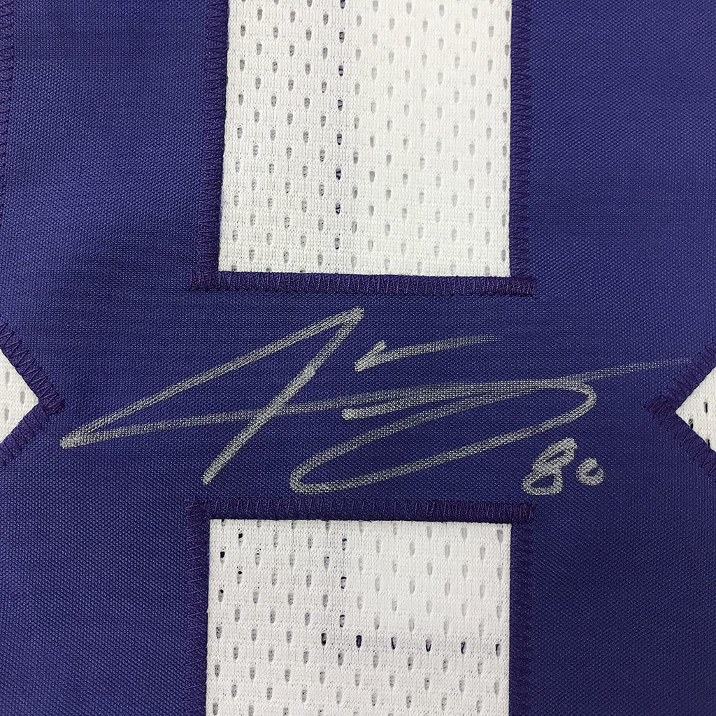 Autographed/Signed Jarvis Landry LSU White College Football Jersey JSA COA