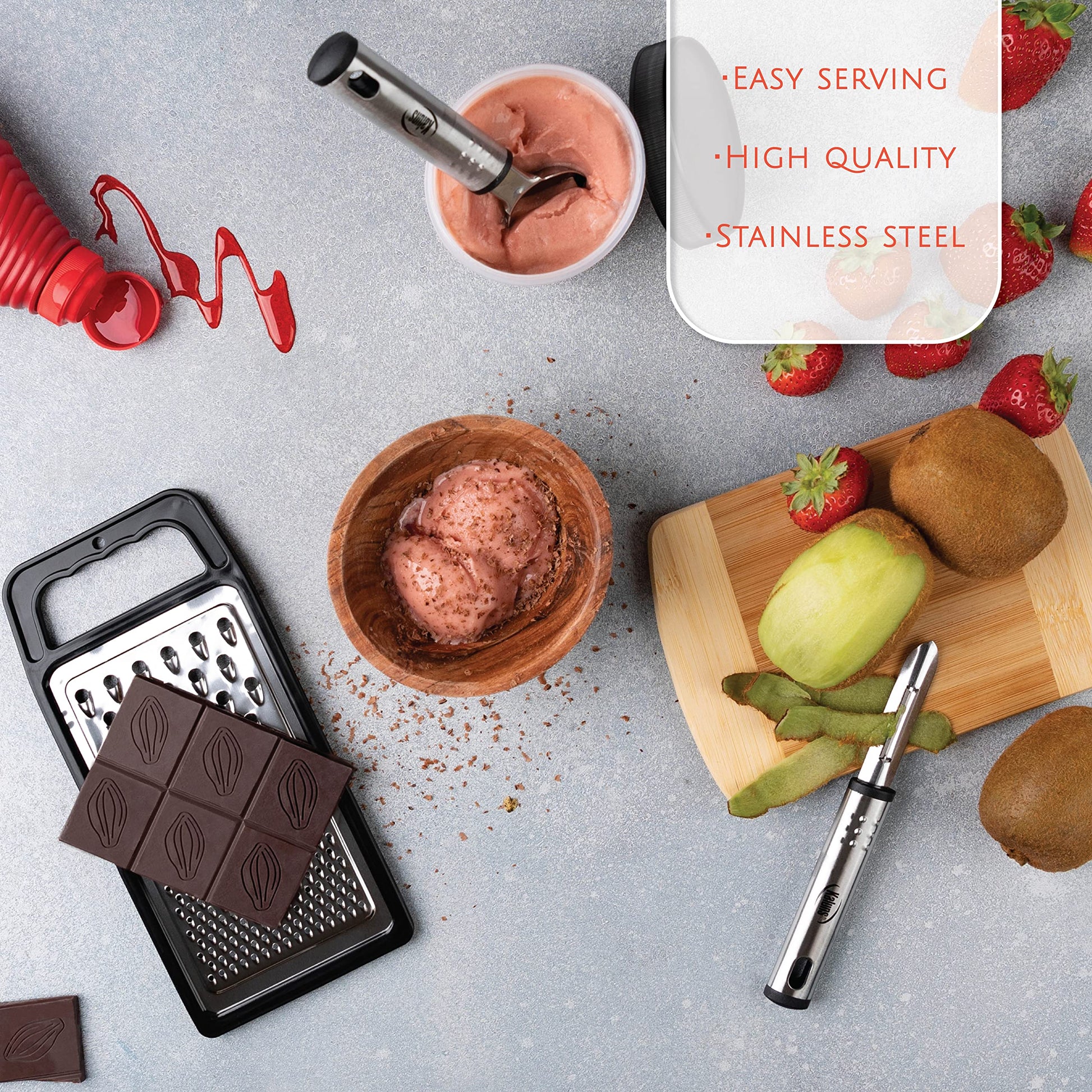 Kitchen Utensils Set, Cooking Utensil Set 24 Pcs Nylon and Stainless Steel