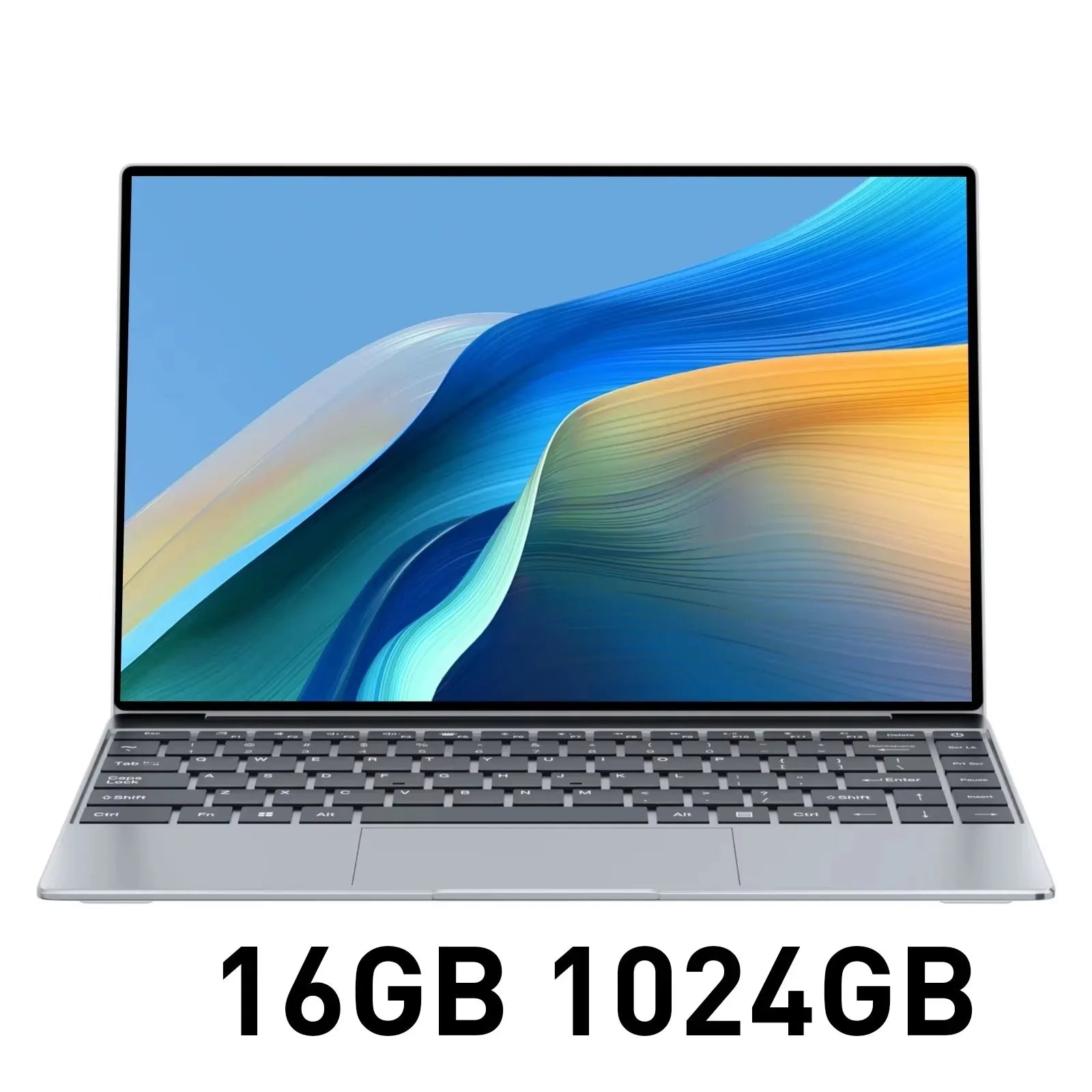 2025 Laptop 14.1" Windows 11 Ultra Slim Notebook Gamer Intel Pentium N3700 16GB 1024GB 1920*1080 Display Office Study Computer