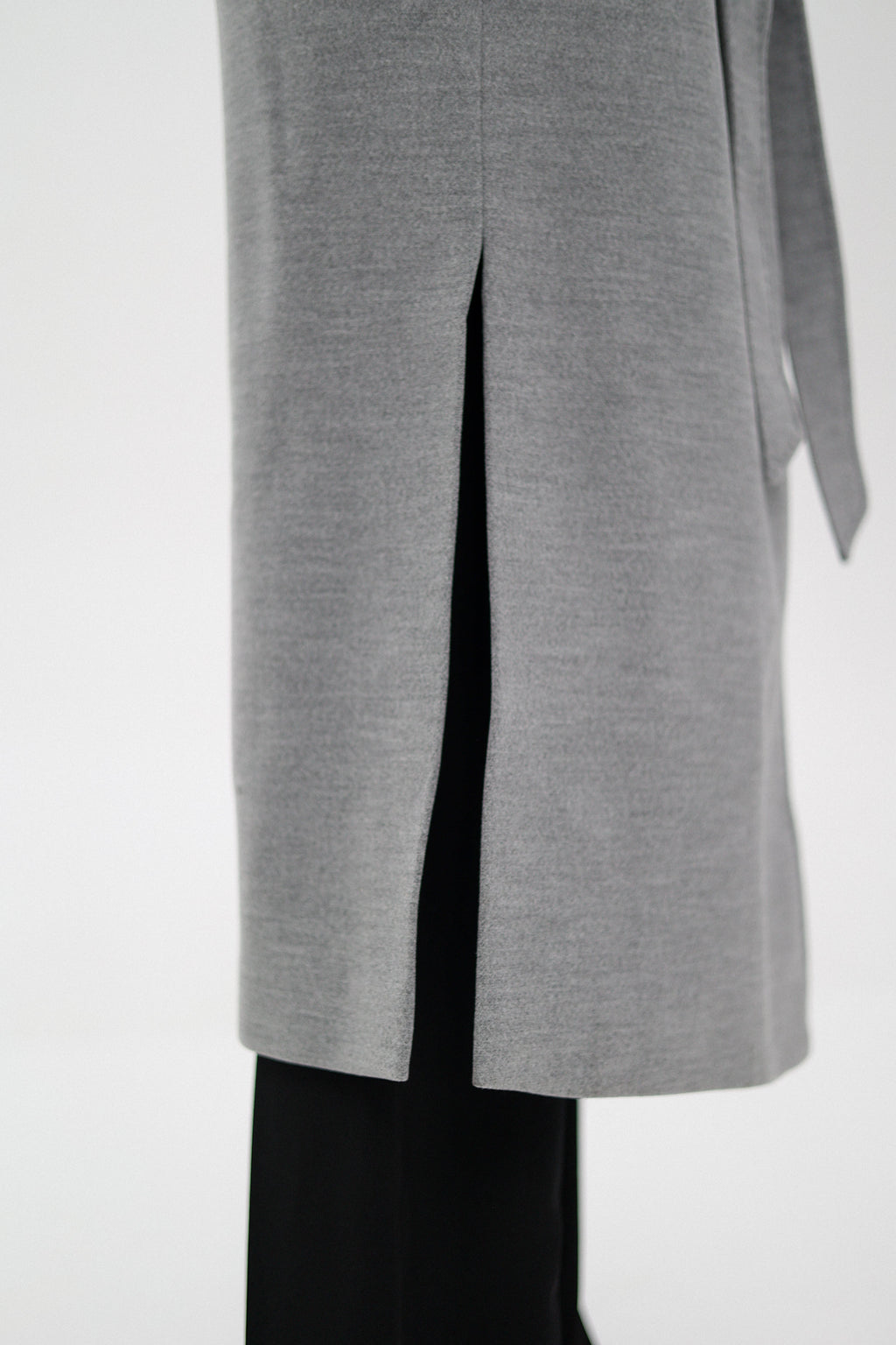 Cambridge Comfort Wraparound Wool Cashmere Coat in Dove