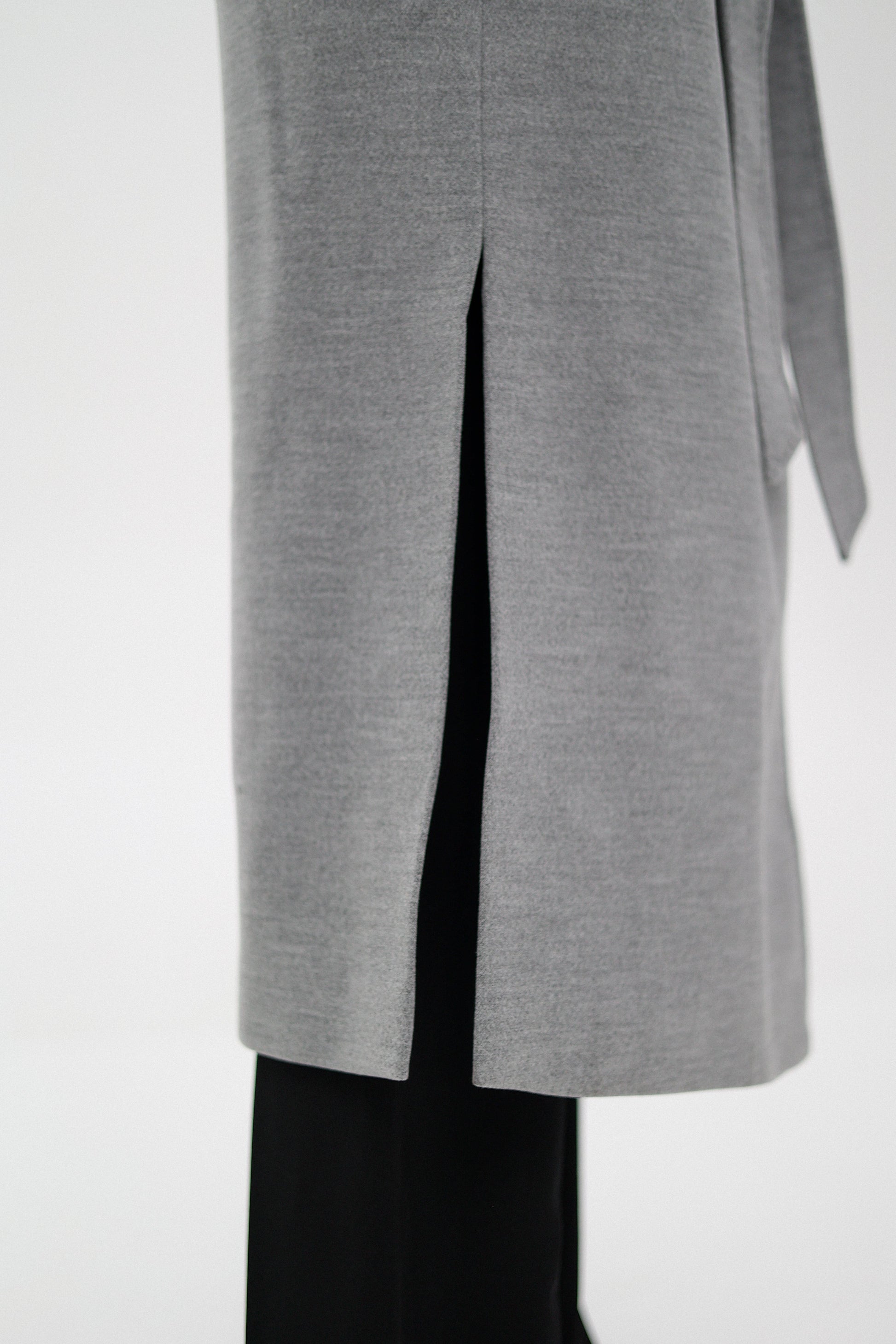 Cambridge Comfort Wraparound Wool Cashmere Coat in Dove