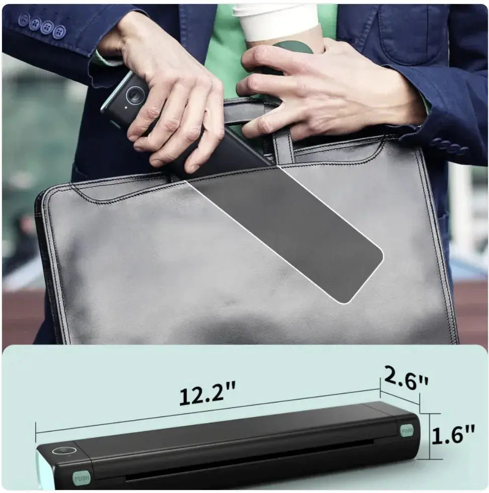 A4 Mobile Thermal Printer M08F - Bluetooth, Tattoo Paper Compatible