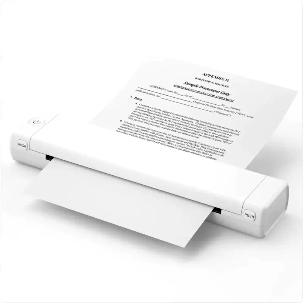 A4 Mobile Thermal Printer M08F - Bluetooth, Tattoo Paper Compatible