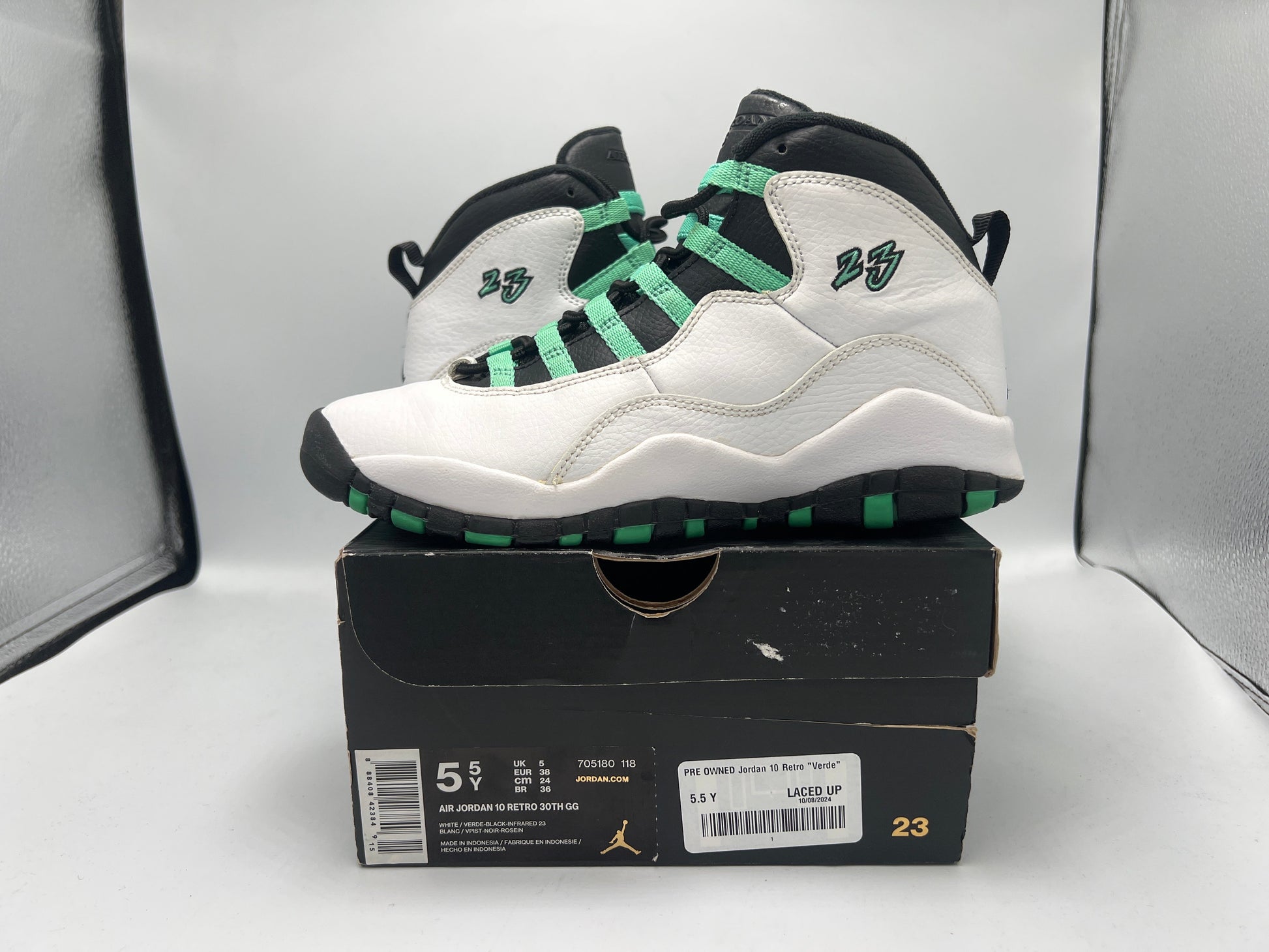 PRE OWNED Jordan 10 Retro "Verde" (GS)