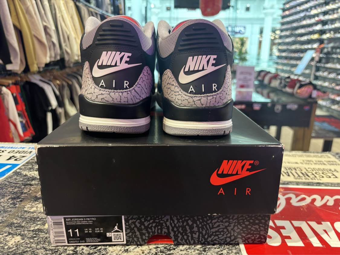 PRE OWNED Jordan 3 Retro OG Black Cement (2024)