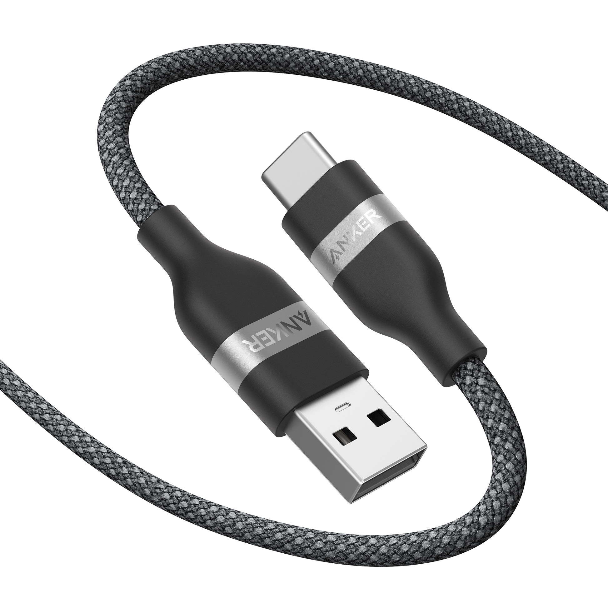 Anker USB-A to USB-C Cable (3 ft/6 ft, Upcycled-Braided)