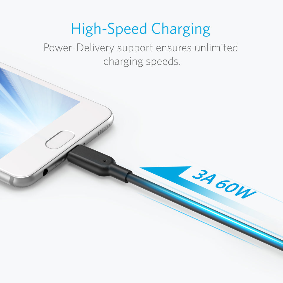 Anker <b>PowerLine II</b> USB-C to USB 3.1 Cable (3 ft)