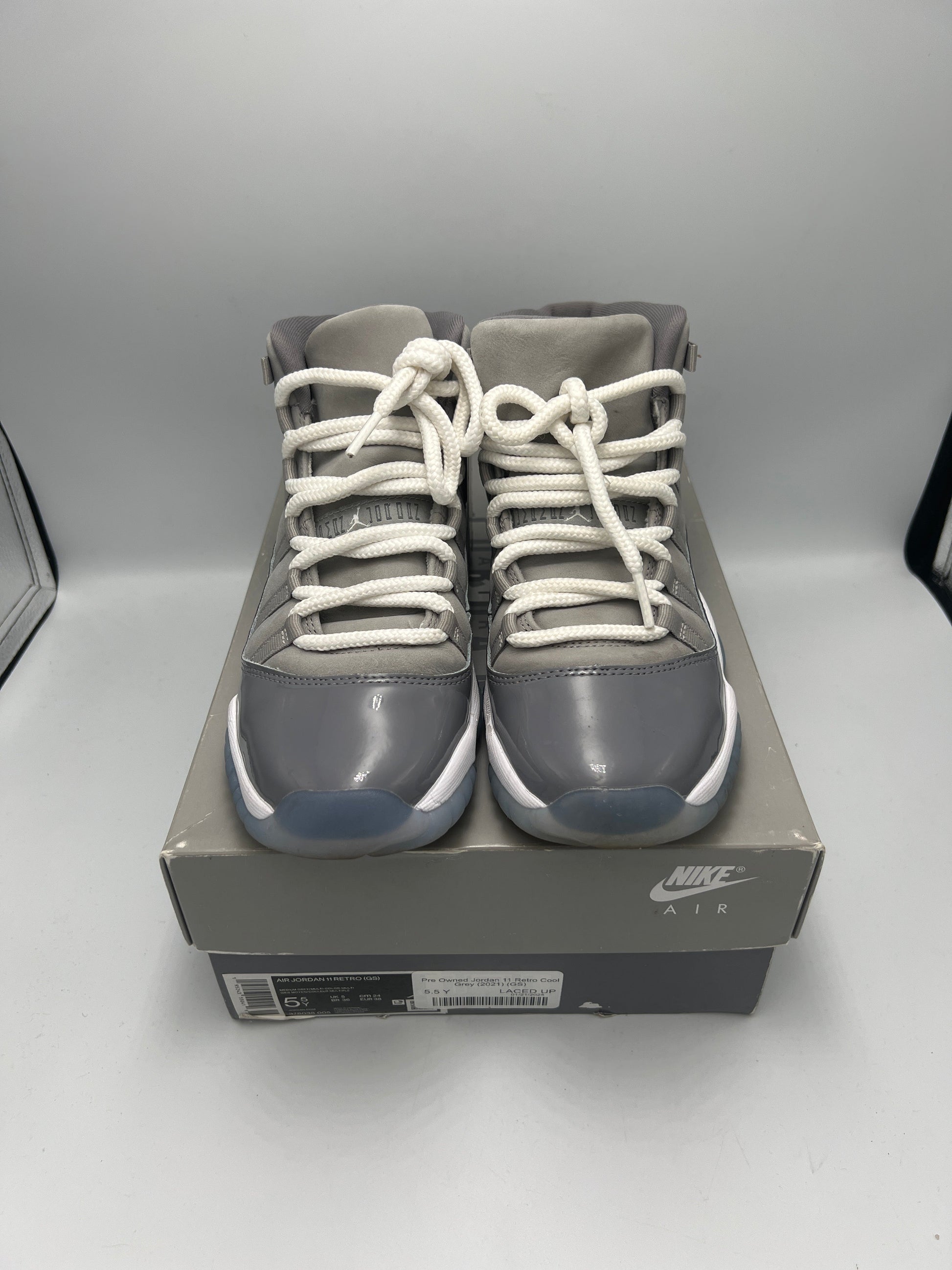 Pre Owned Jordan 11 Retro Cool Grey (2021) (GS)