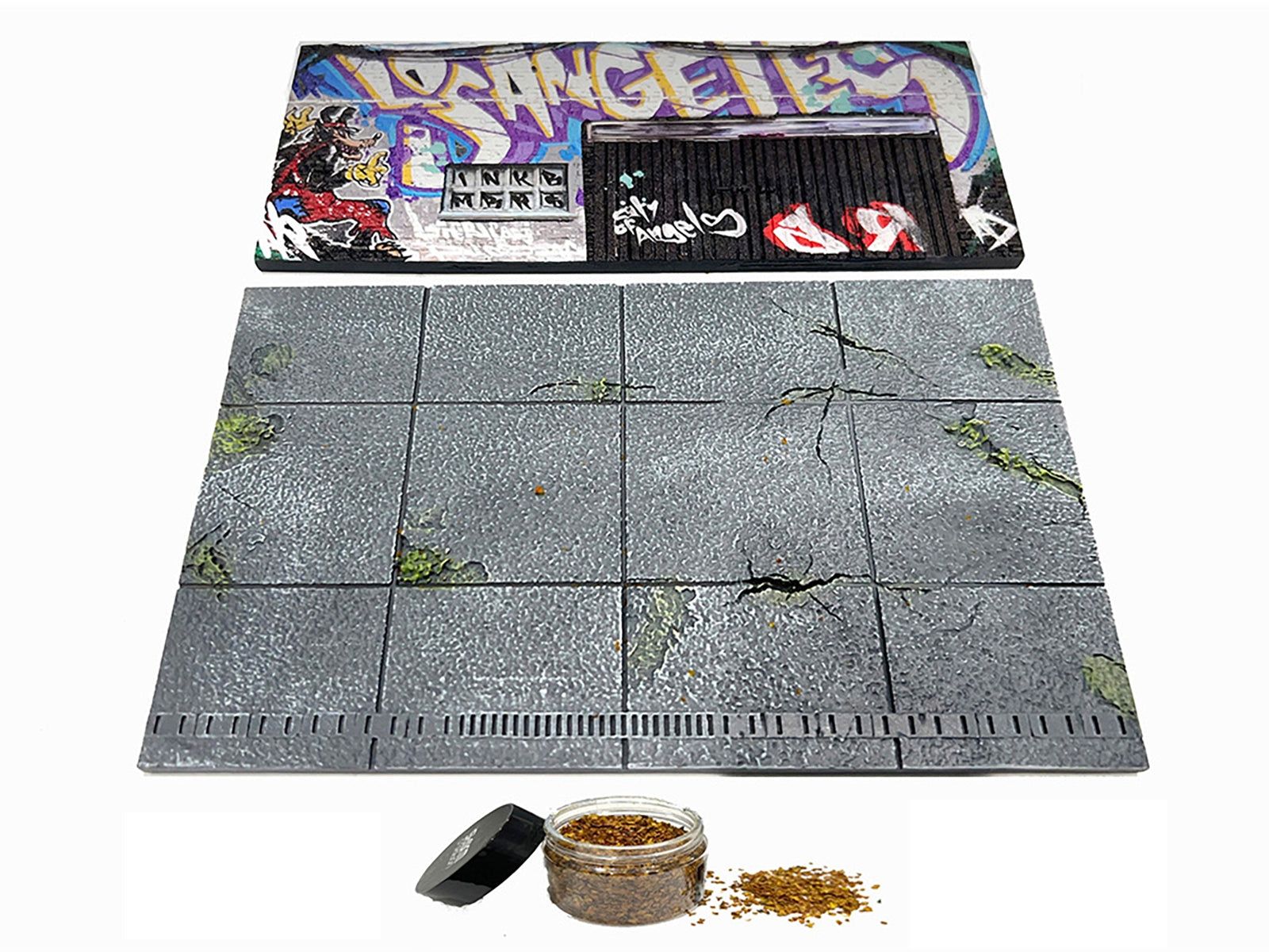 "American Diorama X INK BMBRS - LA Graffiti" Street Art Diorama for 1/64 Scale Models by American Diorama