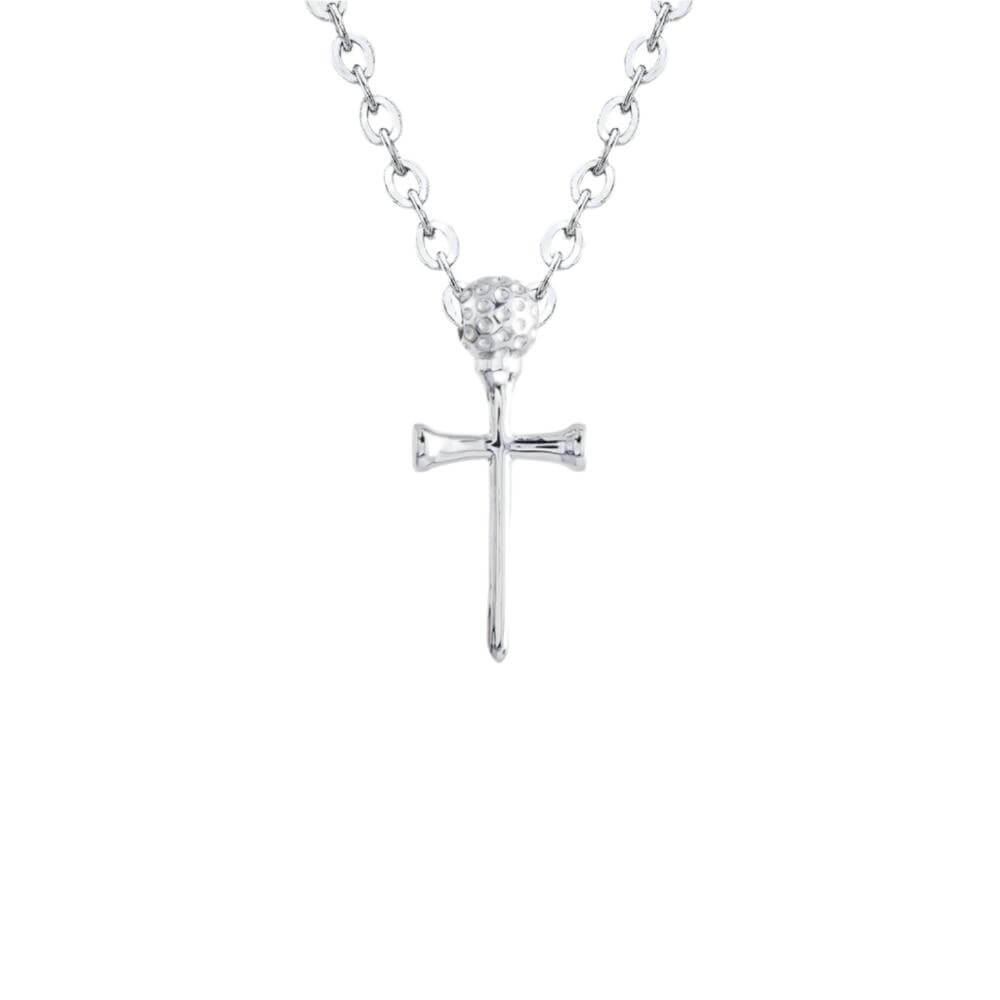 Golf Tee Cross Necklace (Youth)