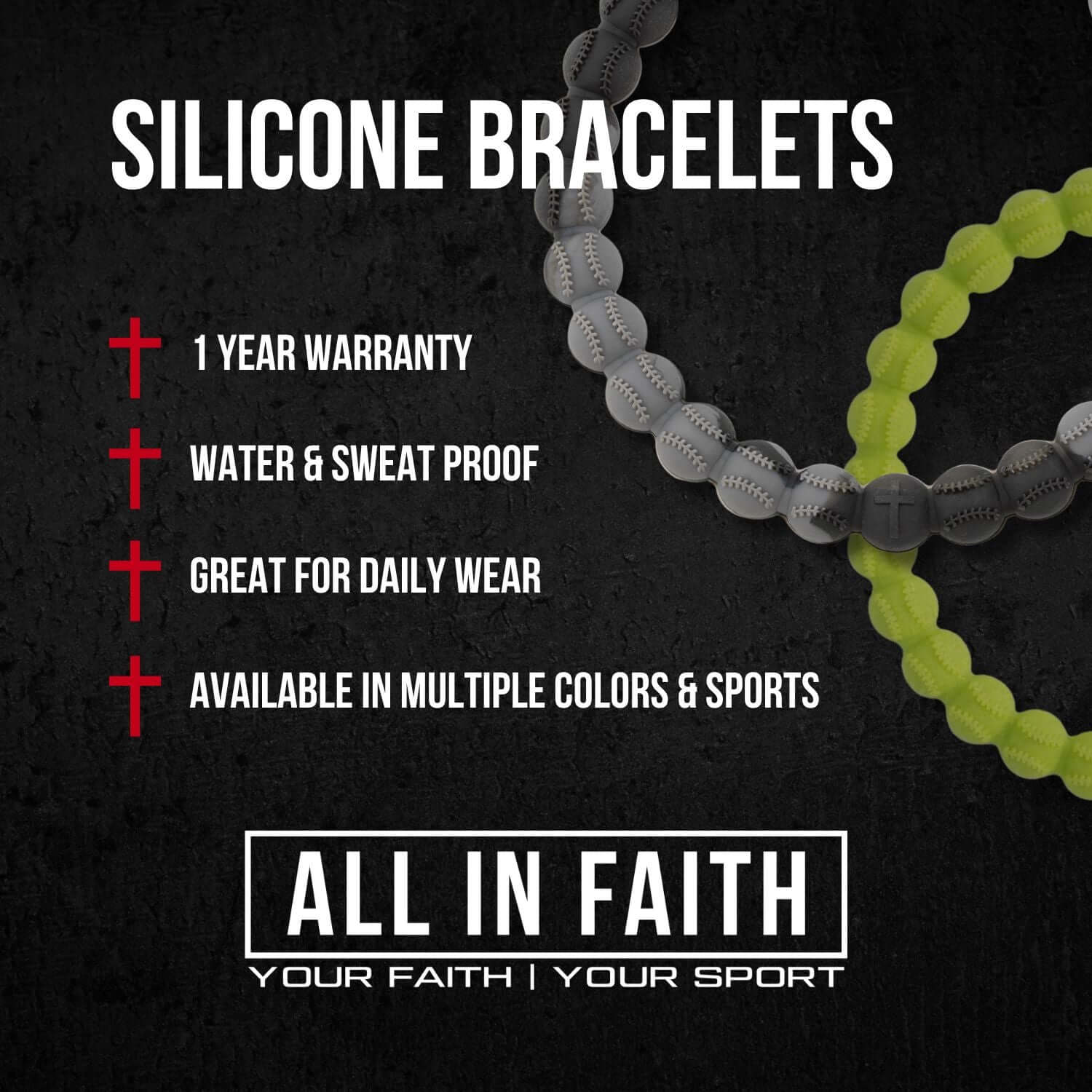 Power Band Basketball Bracelet