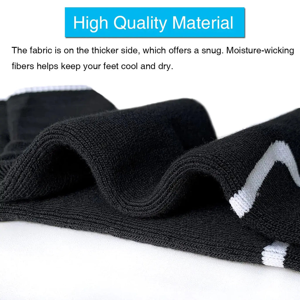 APTYID Men's Moisture Wicking Cushioned Crew Work Boot Socks