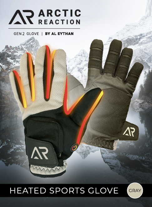 Black & Gray GEN2 Heated Sports Glove