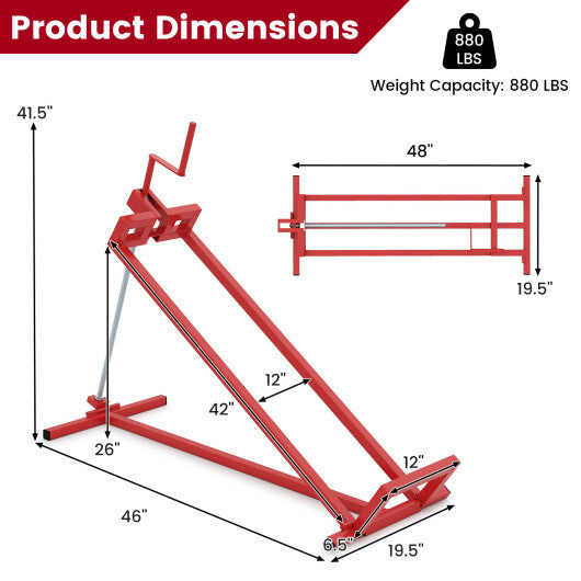 Lawn Mower Lift Jack Riding Mower Lift-Black