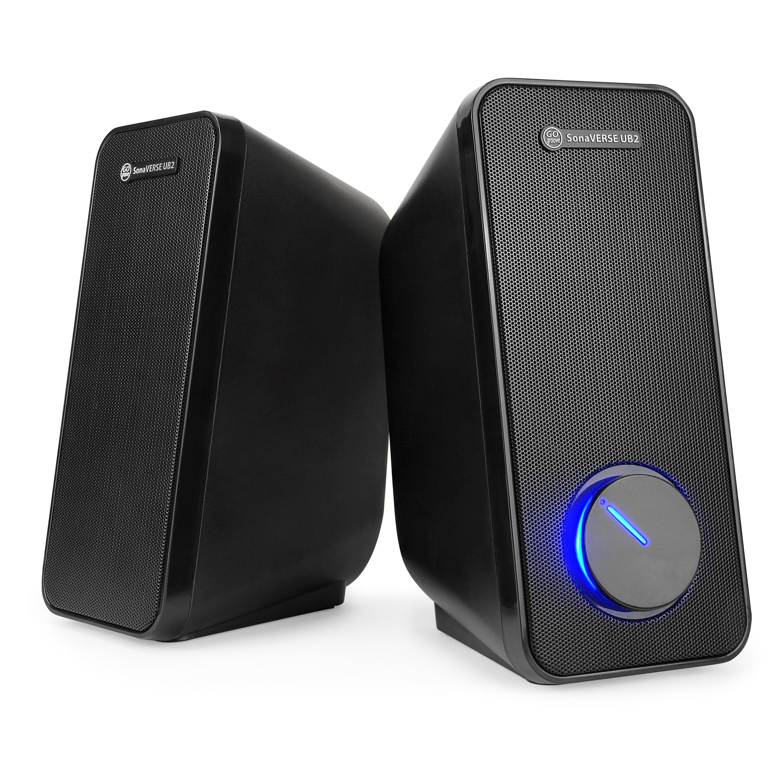 GOgroove SonaVERSE UB2 USB‑Powered 2‑Way Speakers (Blackout)