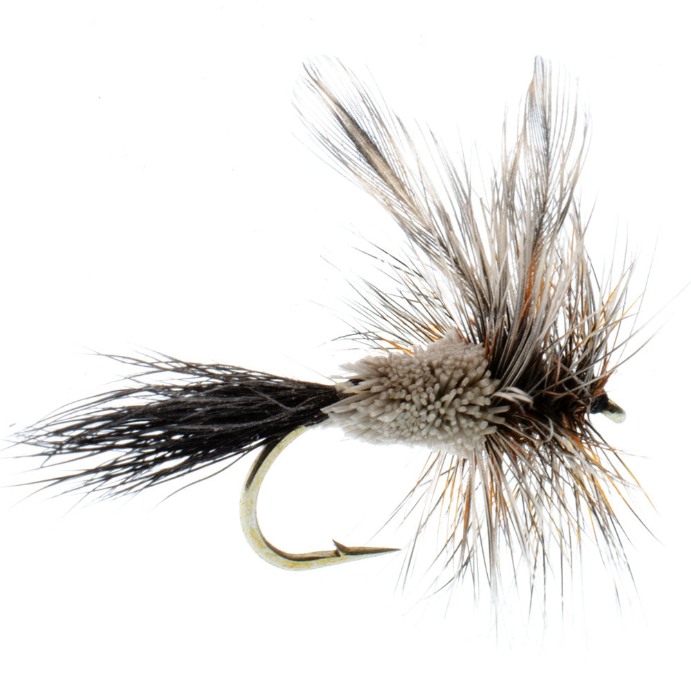 Barbless Adams Irresistible Classic Dry Fly - 1 Dozen Flies Hook Size 10