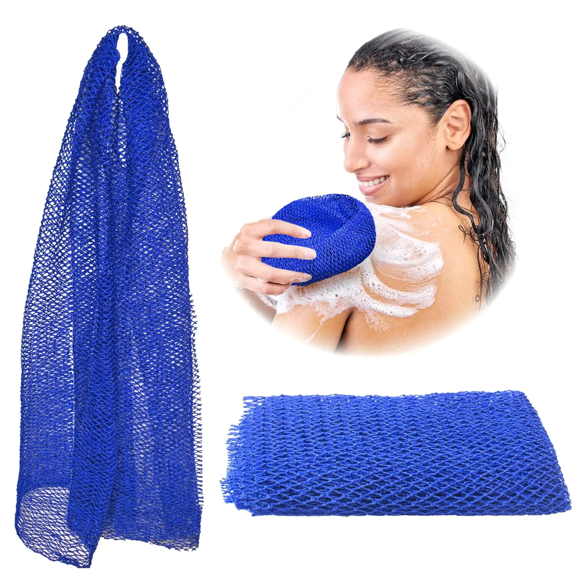 Adeton African Exfoliating Net Sponges - Authentic Body Scrubber