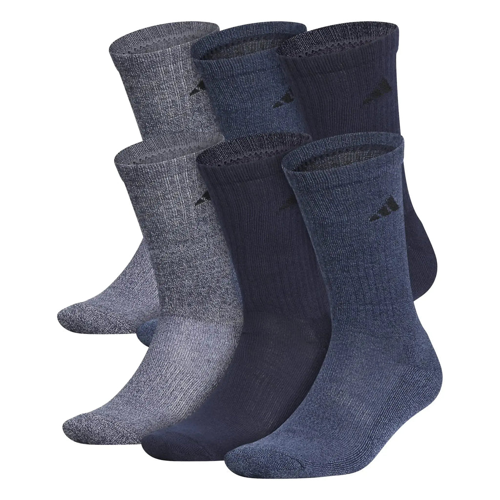 Adidas Men's Athletic Cushioned Crew Socks with Arch Compression for a Secure Fit (6-Pair)