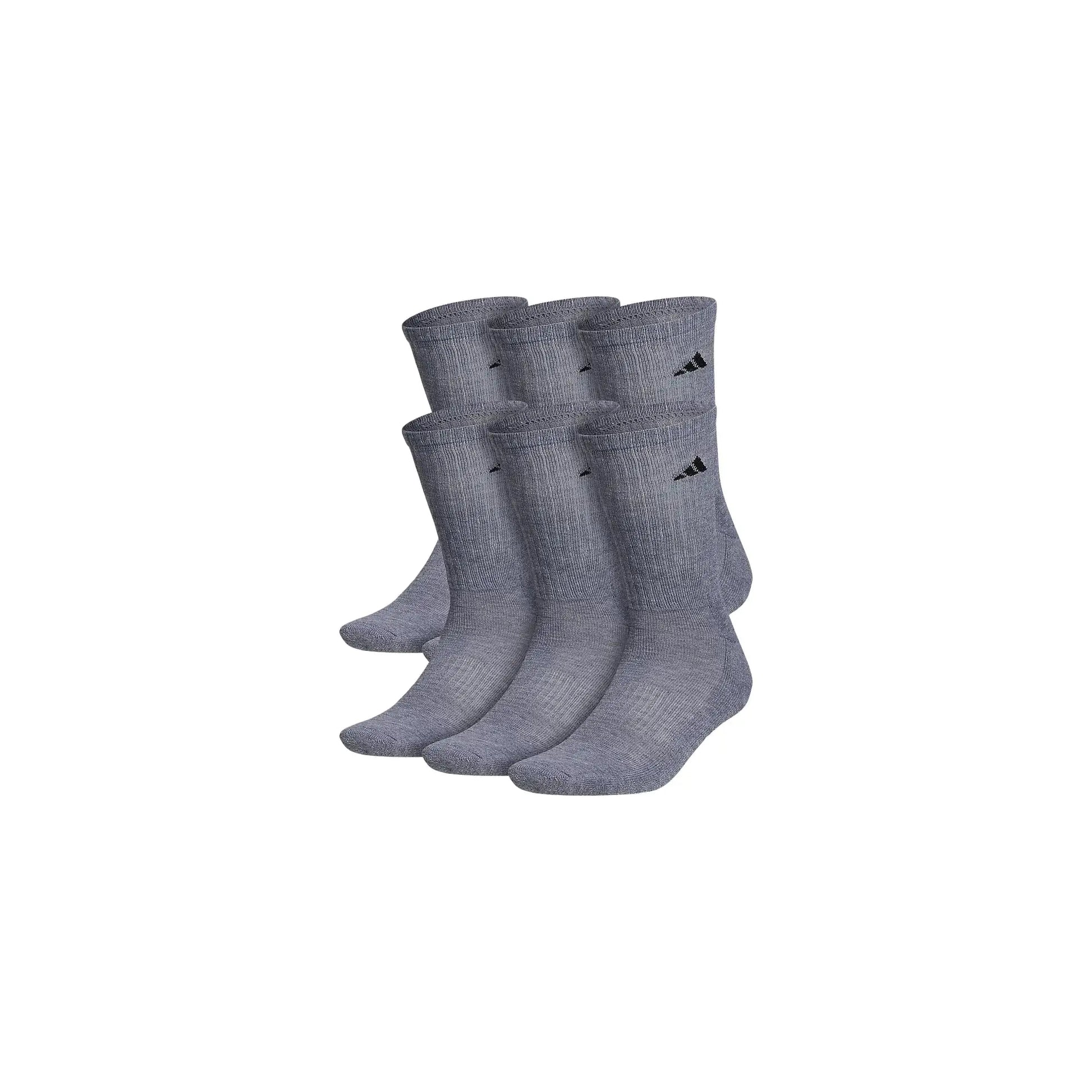 Adidas Men's Athletic Cushioned Crew Socks with Arch Compression for a Secure Fit (6-Pair)