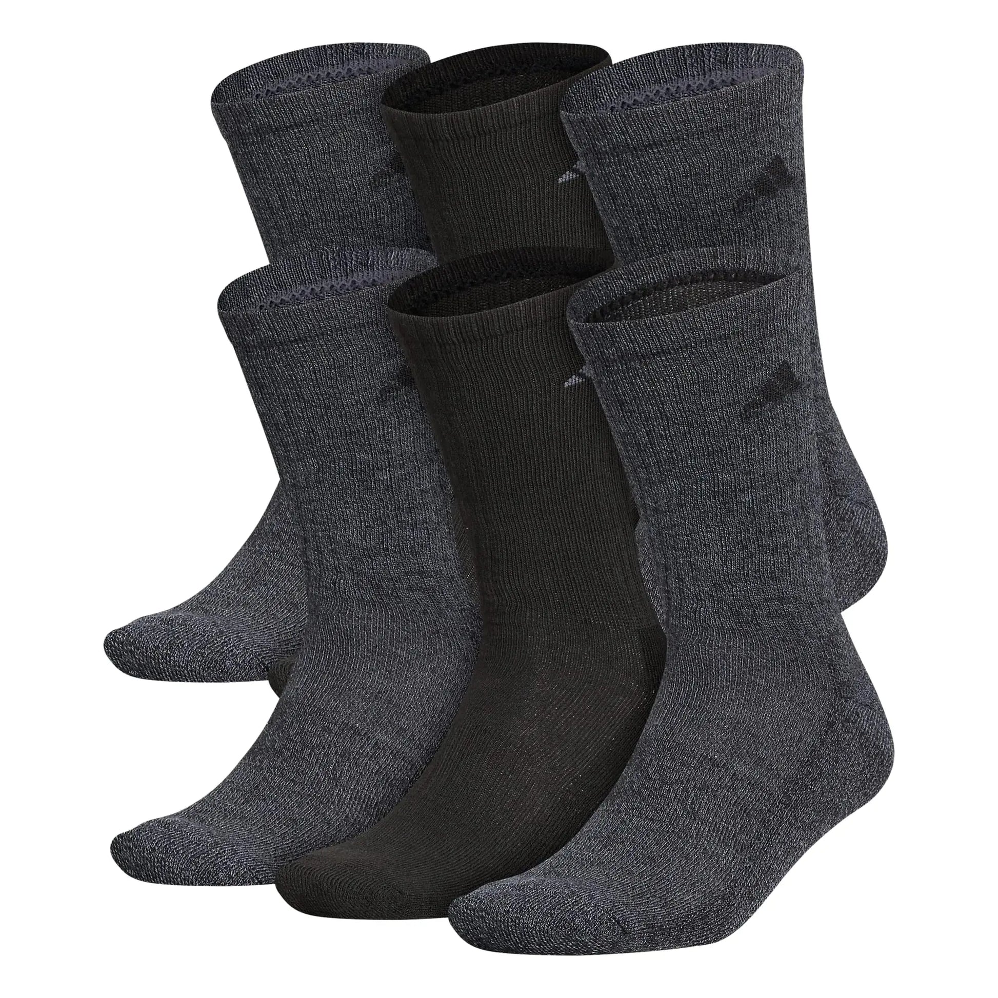 Adidas Men's Athletic Cushioned Crew Socks with Arch Compression for a Secure Fit (6-Pair)
