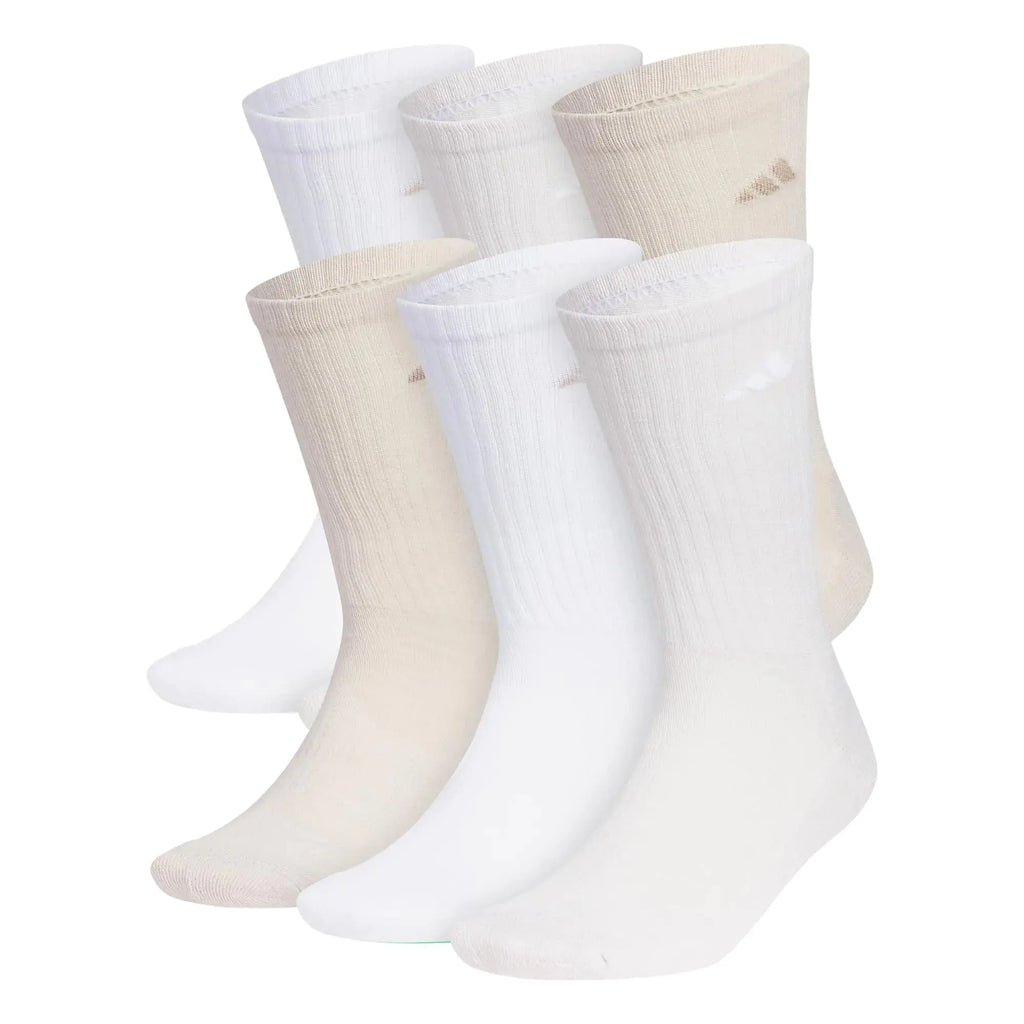 Adidas Men's Athletic Cushioned Crew Socks with Arch Compression for a Secure Fit (6-Pair)