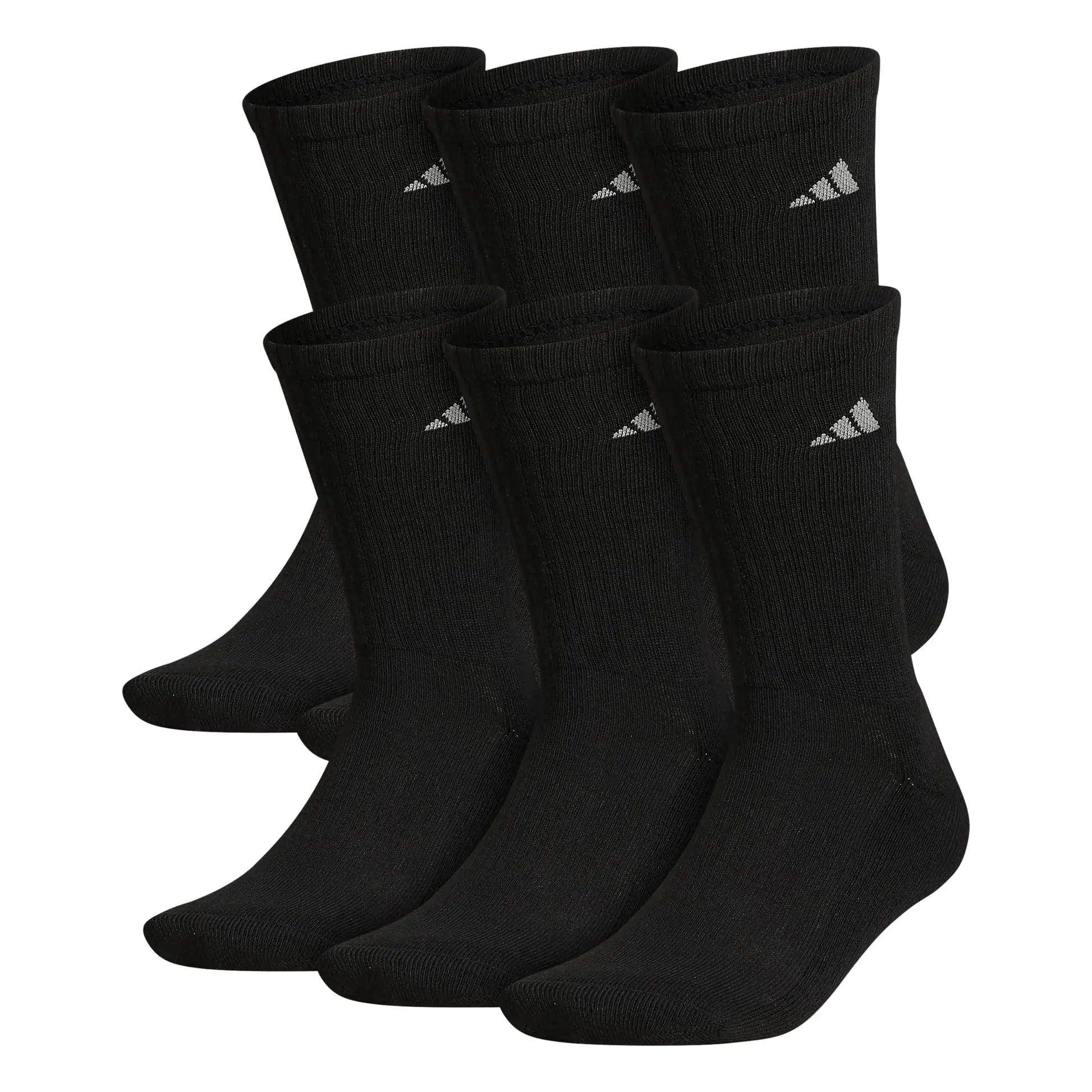 Adidas Men's Athletic Cushioned Crew Socks with Arch Compression for a Secure Fit (6-Pair)