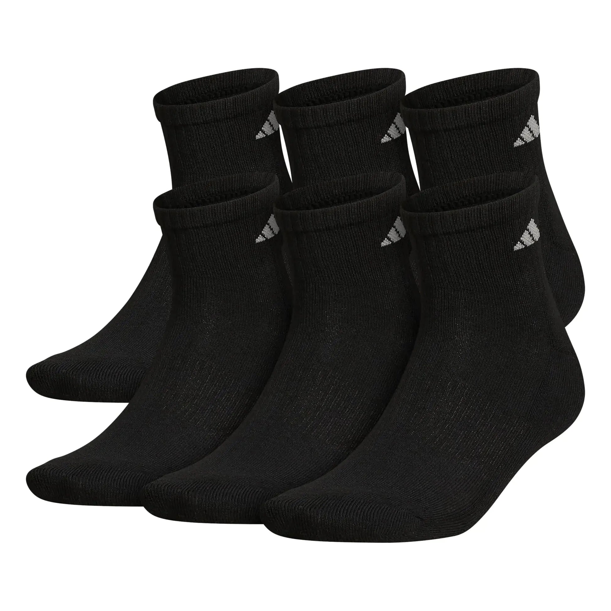 Adidas Men's Athletic Cushioned Quarter Socks (with Arch Compression for a Secure Fit (6-Pair)