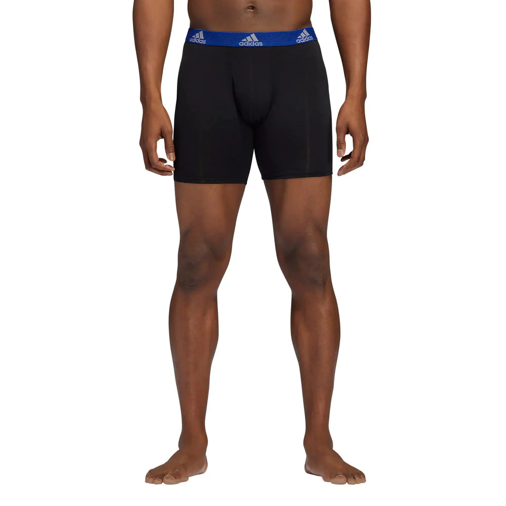 Adidas Men's Athletic Fit Microfiber Boxer Brief Underwear (3 Pack)