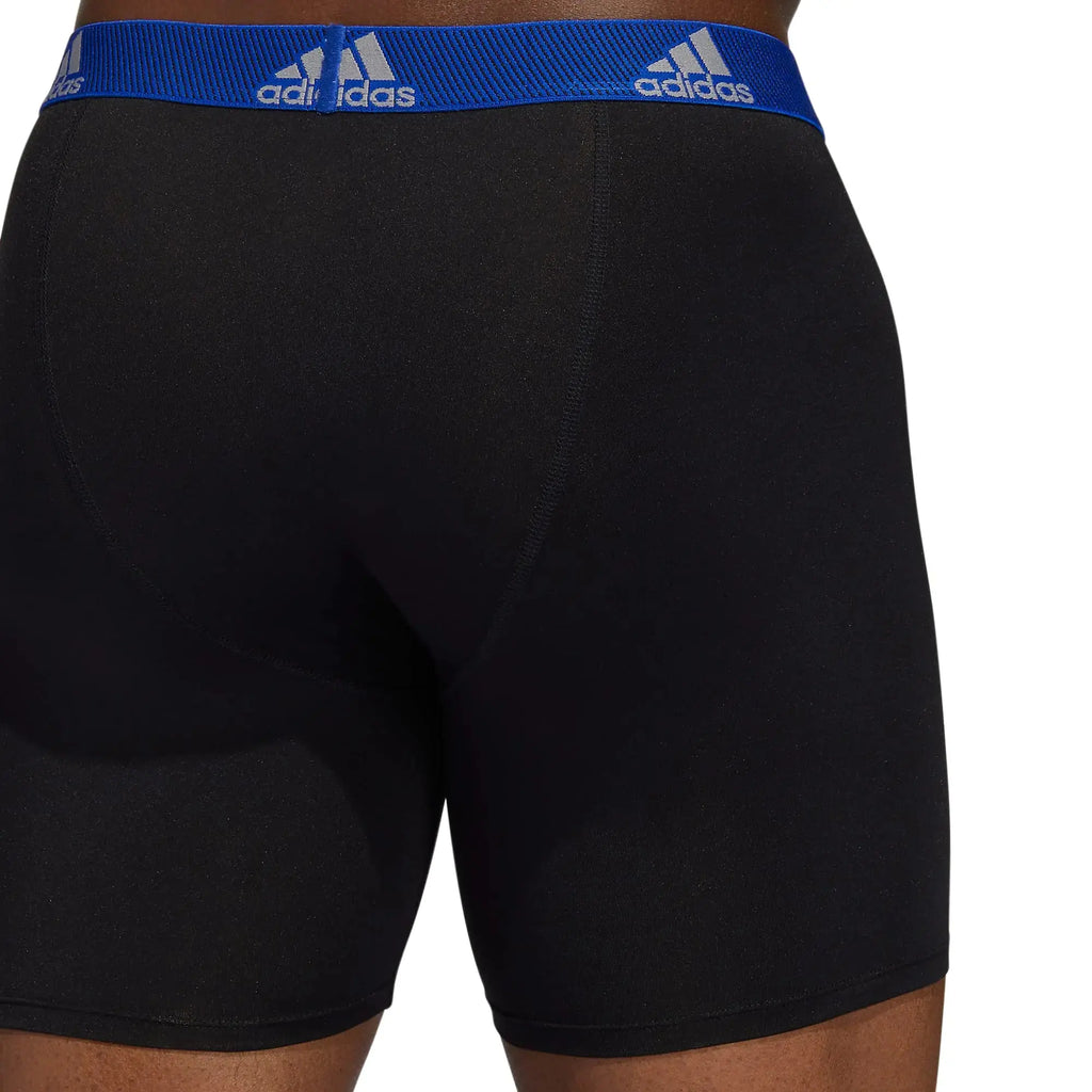 Adidas Men's Athletic Fit Microfiber Boxer Brief Underwear (3 Pack)