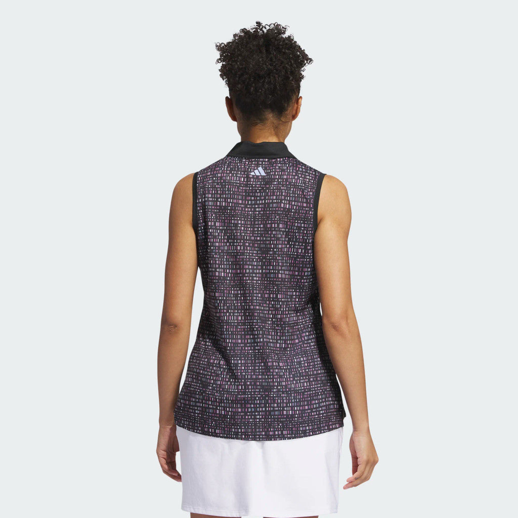 Adidas Women's Ultimate365 Printed Sleeveless Polo 24