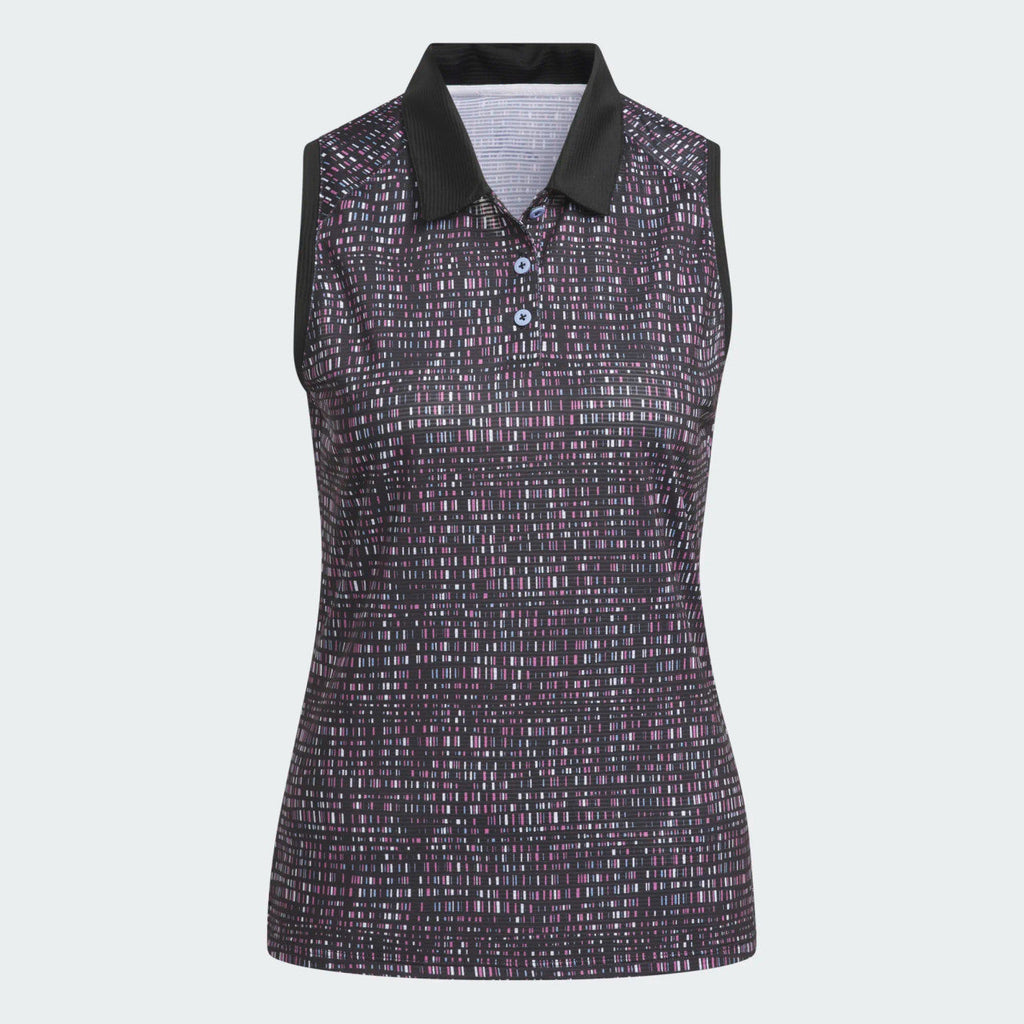 Adidas Women's Ultimate365 Printed Sleeveless Polo 24