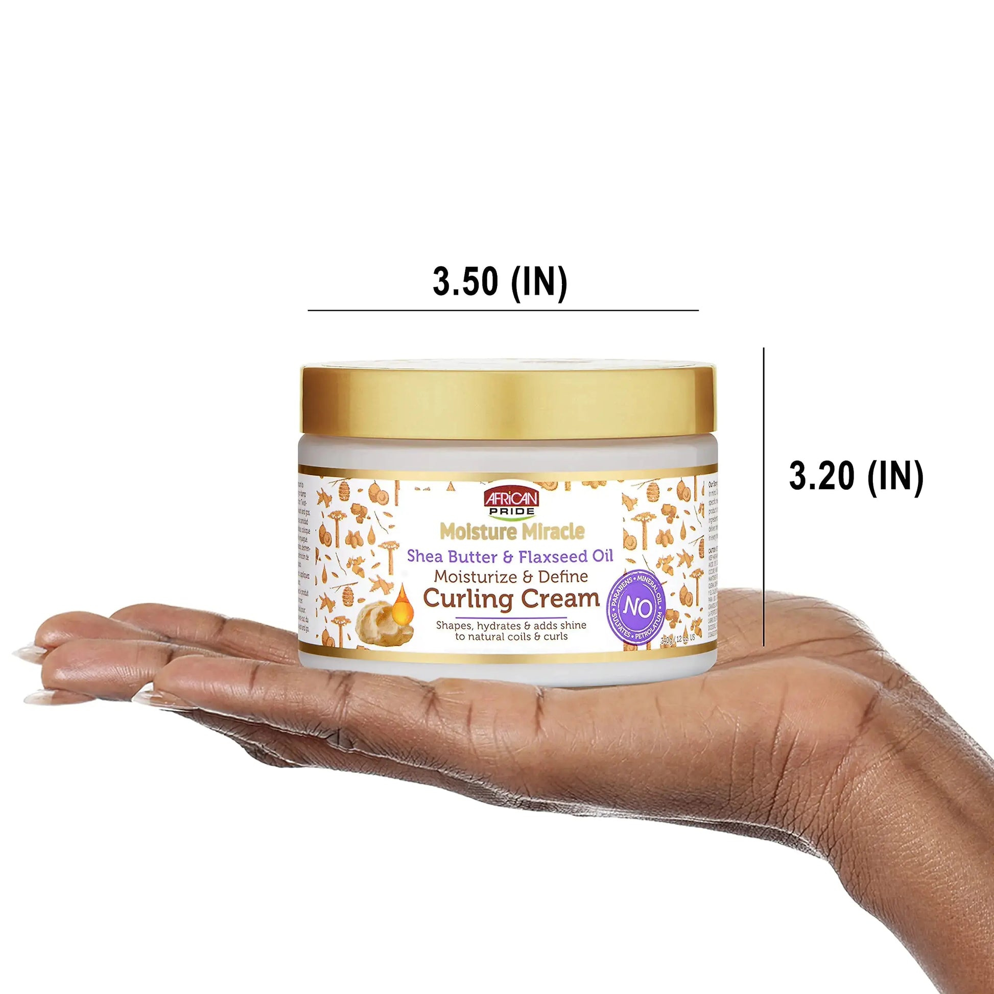 African Pride Moisture Miracle Curl Cream - Hydrate & Strengthen 12oz Pack of 1