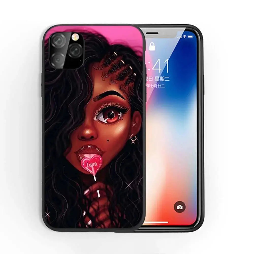 Afro Girls Art iPhone Case