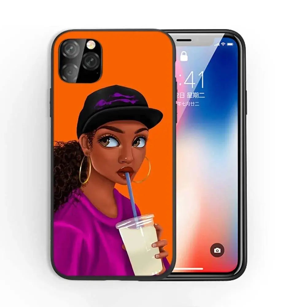 Afro Girls Art iPhone Case