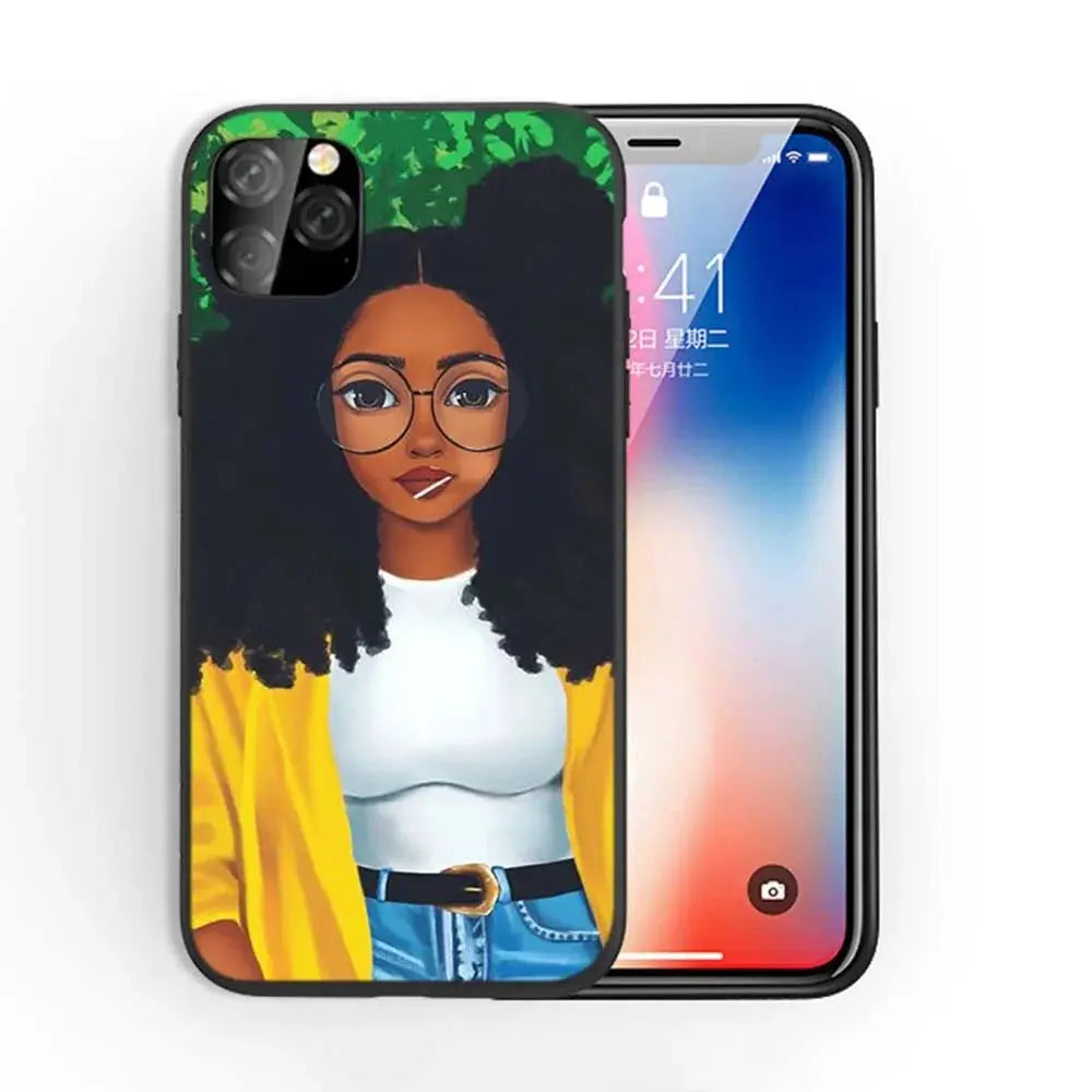 Afro Girls Art iPhone Case