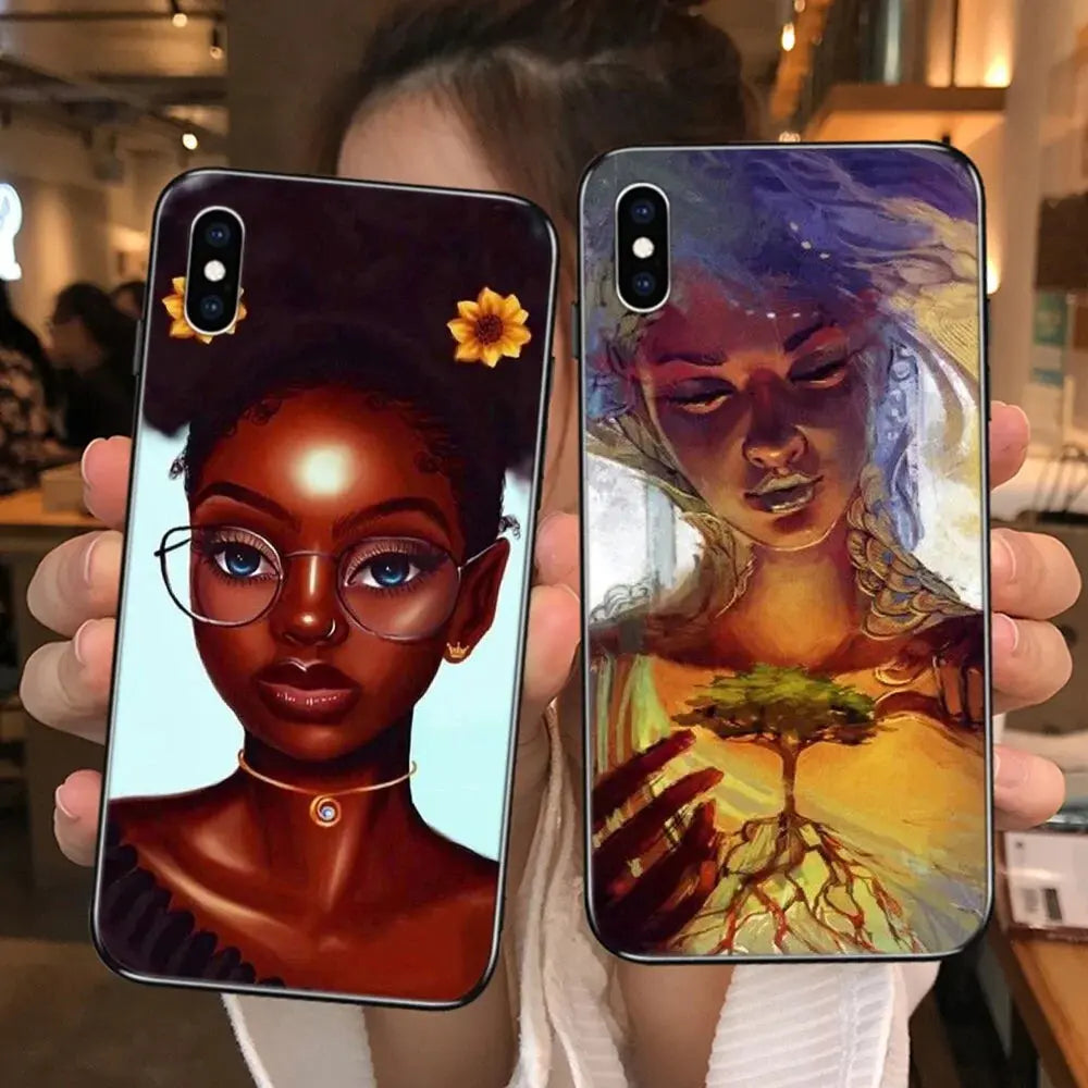 Afro Girls Art iPhone Case