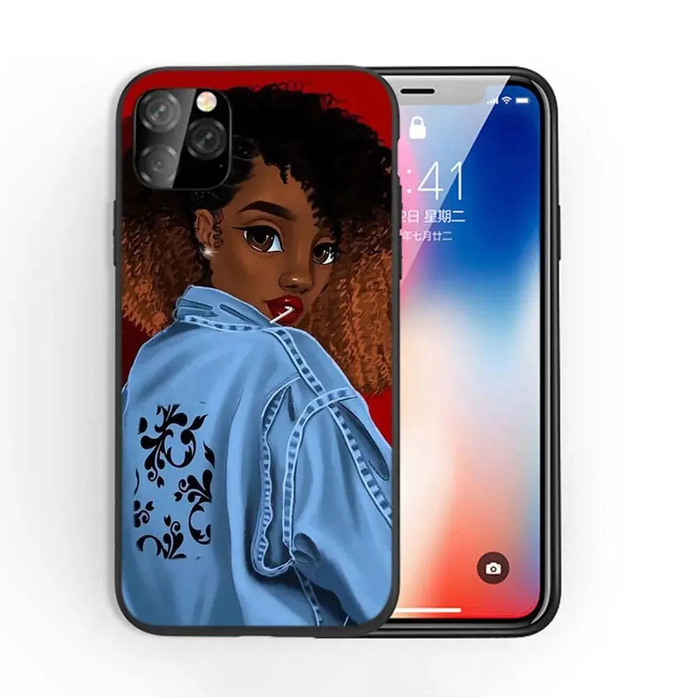 Afro Girls Art iPhone Case