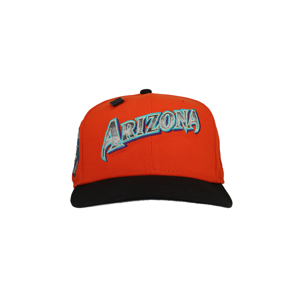 Arizona Diamondbacks 25th Anniversary Orange Gradient Metallic 59Fifty Fitted Hat