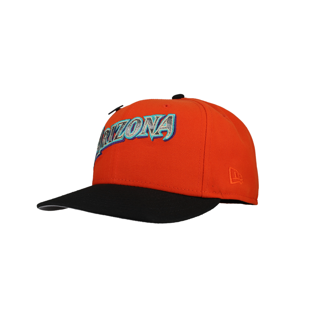 Arizona Diamondbacks 25th Anniversary Orange Gradient Metallic 59Fifty Fitted Hat