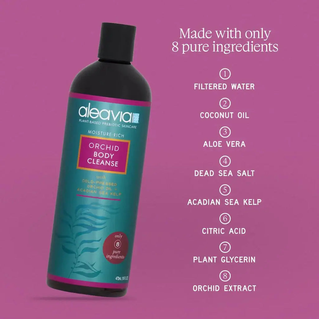 Aleavia Orchid Body Cleanse - Cold Pressed Prebiotic Body Wash