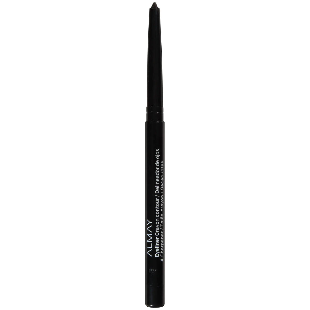 Almay Eyeliner Pencil – Hypoallergenic, Cruelty-Free, Water-Resistant, Built-In Sharpener, 205 Black, 0.01 oz