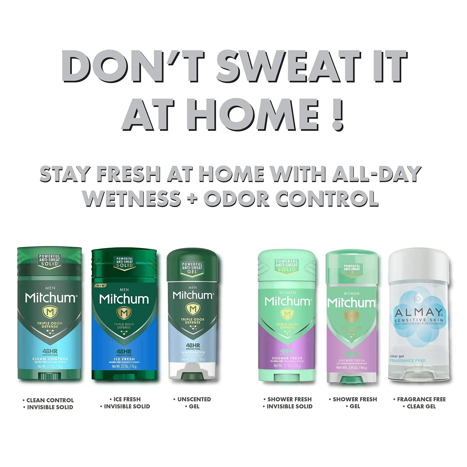 Almay Sensitive skin Clear Gel, Anti-Perspirant & Deodorant, Fragrance Free, 2.25-Ounce Stick (Pack of 6) 2.25 Ounce (Pack of 6)